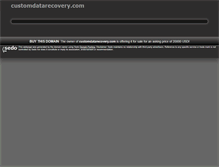 Tablet Screenshot of customdatarecovery.com